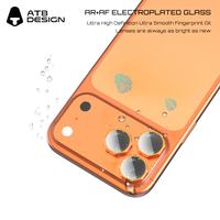 Protection d'objectif AR+AF pour iPhone 17 16 15 14 13 12 Pro Max, protection d'écran d'appareil photo avec emballage de vente au détail