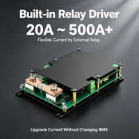 Sistem Manajemen Baterai (BMS) ESS Tegangan Tinggi 48S 64S 96S 48V 96V 307V 100A 200A 300A Bertingkat untuk Penyimpanan Energi Rumah, Inverter Surya, GPS, LCD, BT, CAN, LiFePO4