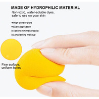Ensemble de mini éponges à maquillage en forme de fruits mignons en gros, sans latex, lavables, éponges douces pour fond de teint, œuf de beauté, puff de maquillage pour femmes