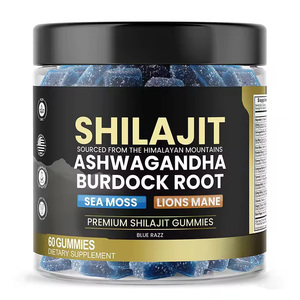 Shilajit Gummibärchen Reine Himalaya-Energie & Ausdauer Gedächtnisunterstützende Nahrungsergänzung mit Ashwagandha, Klettenwurzel, Meeresmoos, Löwenmähne - Product Image 1