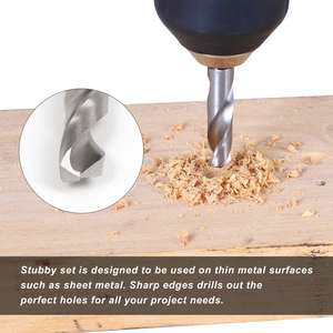 Juego de 5 Brocas Helicoidales HSS para Trabajar la Madera, con Vástago Hexagonal de Cambio Rápido, para Perforar Metal - Product Image 2