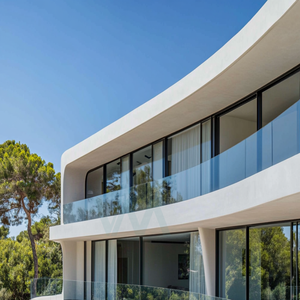 Tốt Nhất Người Bán Tốt Nhất Người Bán Kính Lan can Ban Công Ngoài Trời Hệ Thống Ban Công Kính Không Khung Lan can U Hàng Rào Nhôm Hồ Sơ - Product Image 4