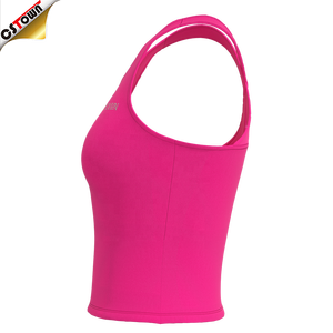 Nouveautés Tops Débardeur ajusté à séchage rapide Gym Sports <span class=keywords><strong>Yoga</strong></span> Filles Débardeurs - Product Image 5
