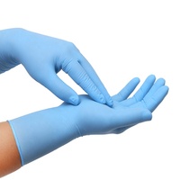 Gants d'examen jetables en nitrile Titanfine, sans latex, sans poudre, bleus, 3,5 g, prix usine, pour usage médical et alimentaire