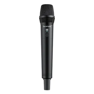 Saramonic Vlink2 HU Mikrofon Kondenser Genggam Nirkabel Profesional untuk Wawancara Wartawan Berita Rekaman Podcast