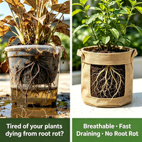 Sacs en jute compostables sur mesure, écologiques, respirants, sacs en toile de jute zéro déchet, 100% jute naturelle pour légumes et herbes