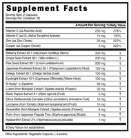 Complément alimentaire pour la santé des yeux Healthife OEM avec vitamines, lutéine, zéaxanthine, lycopène, extrait de pépins de raisin