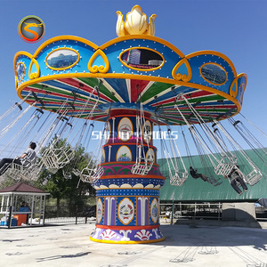 Chaise volante pour enfants pour parc d'attractions en plein air Construction durable en fibre de verre et en acier - Product Image 4
