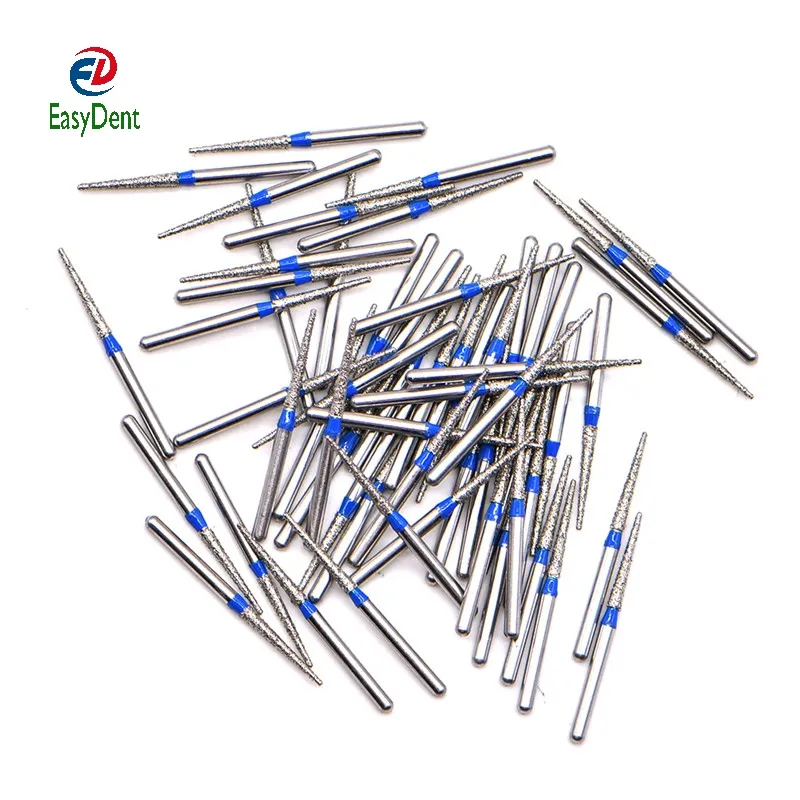 100 pcs/tasche 1,6mm Dental High Speed Bohrer High Speed Handstück Turbine Diamant Bohrer Diamant Polieren Zahn Vorbereitung bur