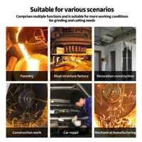 Disque de découpe en oxyde d'aluminium NRT, meule abrasive robuste, outils abrasifs renforcés, résistant à l'usure, OEM, épaisseur 1,2 mm, 80 m/s