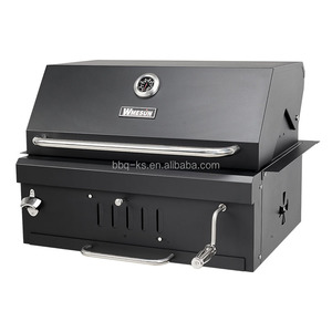 <span class=keywords><strong>Barbecue</strong></span> au charbon de bois encastrable en acier inoxydable noir, facile à nettoyer, pour jardin, <span class=keywords><strong>accessoire</strong></span> transfrontalier en promotion - Product Image 1