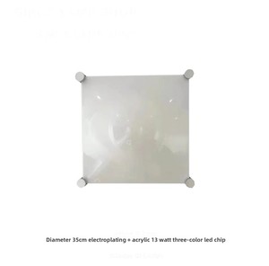 Lampada da Parete LED Vintage Italiana a Goccia in Acrilico e Ferro, Stile Minimalista Francese, Lampada da Soffitto per Camera da Letto Bolla - Product Image 6
