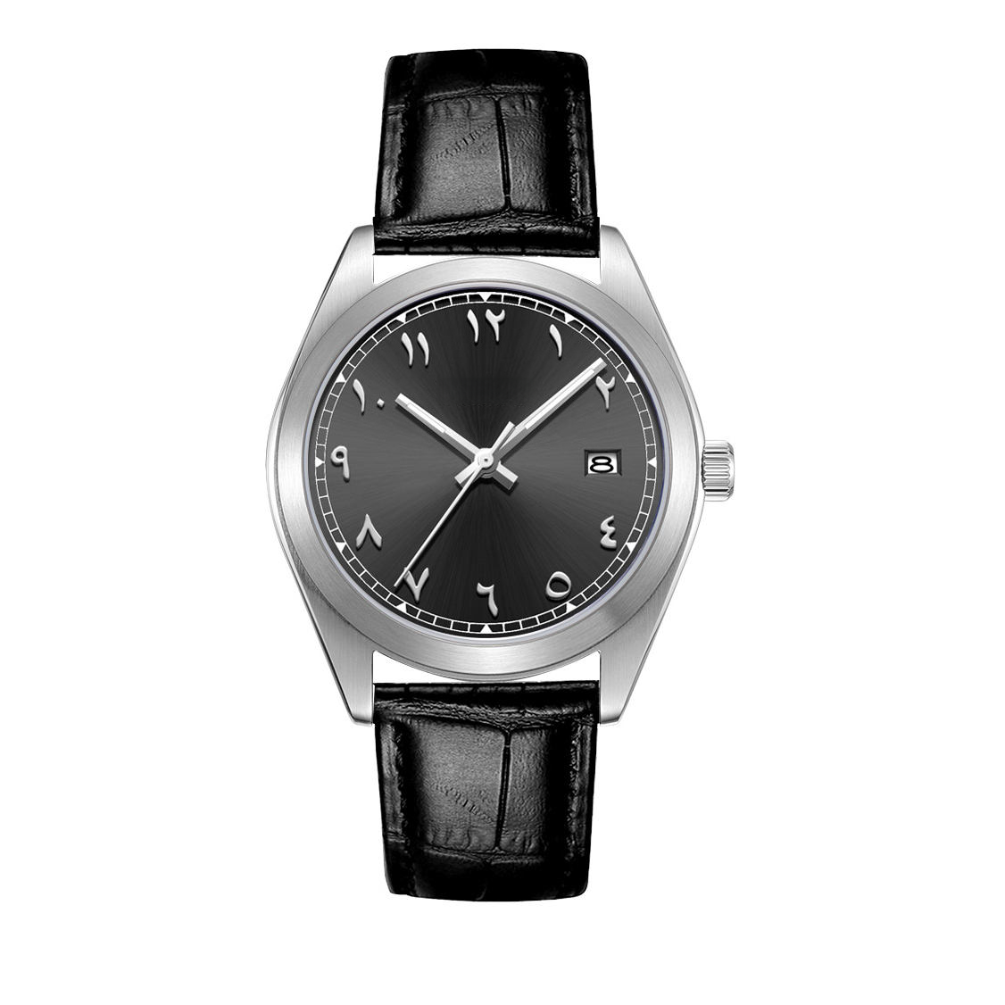 Silver Leather Strap