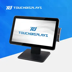 15.6 "Inch Point Of Sale Pos Complete j1900 4GRAM 64G System含むDesktop Computer