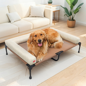 Langlebiges Atmungsaktives Netz-Hundebett, Ganzjahres-Erhöhtes Camping-Bett für Mittelgroße & Große Hunde, Abnehmbar & Waschbar - Product Image 1