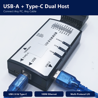 Antarmuka Debugger Multifungsi USB Kecepatan Tinggi Multi Protokol 100Mbps Dual Channel RS485 RS232 CAN Bus