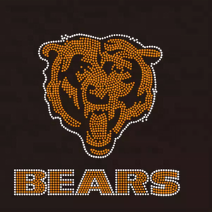 Top Sales Chicago Bears Club <strong>Rhinestones</strong> <strong>Transfer</strong> Bling Hotfix Bears Football <strong>Rhinestone</strong> <strong>Transfers</strong> For Clothes - Product Image 5