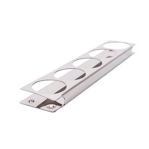 Dental Dropper Holder Stainless Steel 5 Holes For Dental Technician <b>Tools</b> Stand Brown 40ml - Product Image 3