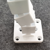 Plateau de rangement pour câbles de bureau blanc durable, réglable en hauteur, accessoires pour poste de travail debout, chemin de câbles en ABS pour protection de la colonne vertébrale
