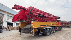 Bomba de hormigón SANY SYM5540THB usada en buen estado, con pluma de 58m, chasis Mercedes 8x4, para proyectos en el extranjero - Product Image 3
