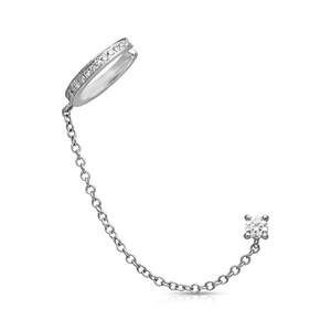 Gemnel-<span class=keywords><strong>pendientes</strong></span> de <span class=keywords><strong>cadena</strong></span> de <span class=keywords><strong>plata</strong></span> de ley 925, joyería fina de oro de 18k con diamantes - Product Image 5