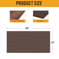 Panneau de particules laminées en mélamine de qualité E0 pour meubles de comptoir en bois Bureau de table en bois