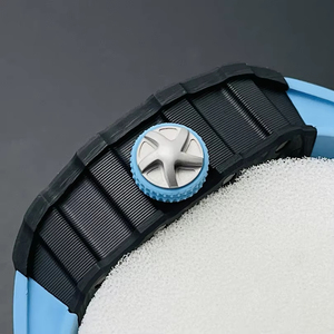 Montre mécanique automatique squelette double tourbillon pour homme, boîtier en fibre de carbone, bracelet en silicone, montre-bracelet de luxe – Offre Spéciale - Product Image 4