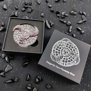 Creative DND Dragons เลือดปนปลายนิ้วหมุนการตัดสินใจลูกเต๋าโลหะพร้อมกล่องของขวัญ - Product Image 4