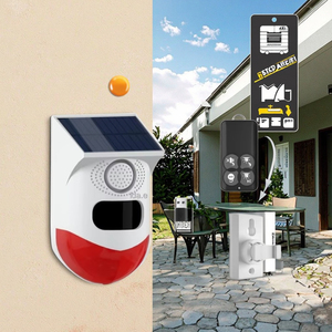 Ngoài trời thông minh Wi-Fi còi báo động phát hiện chuyển động di động không dây Home Hệ thống an ninh làm bằng nhựa tuya Vòng Powered năng lượng mặt trời - Product Image 3