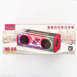 Mới Ws-318 Trong Suốt Mecha Hệ Thống Âm Thanh Không Dây Di Động Loa Soundbar Loa Loa Siêu Trầm - Product Image 2