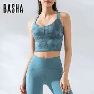 Bashasports Hoge Sterkte Shockproof Sport Mooie Back Bra Vrouwelijke Naakt Running Fitness Yoga Ondergoed Lange