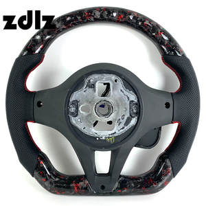 <span class=keywords><strong>Accessori</strong></span> Interni Auto 2016 2017 2018 2019 per Alfa Romeo Giulia Stelvio Volante Personalizzato in Fibra di Carbonio Forgiata Rossa - Product Image 6