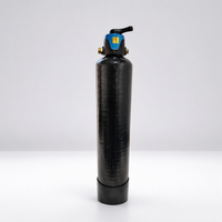 Réservoir de filtration d'eau à commande manuelle avec poignée de transport et vanne multi-ports pour équipement de traitement portable