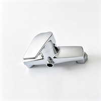 Mitigeur de douche mural chromé à levier unique, robinet de salle de bain avec interface G1/2 et cartouche céramique pour système de douche et bain