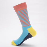 Chaussettes décontractées unies en coton pour hommes, motif jacquard amusant, respirantes, confortables, pour jeunes et adultes, vente en gros