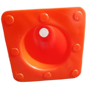 Cône de signalisation routière flexible en PVC pour la construction, la conduite, les allées, les parkings et la sécurité routière - Product Image 1