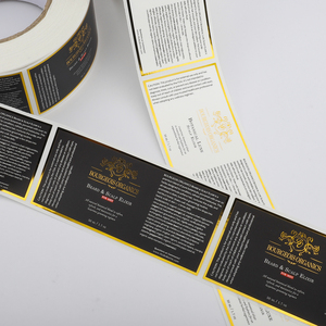 Không Thấm Nước Tùy Chỉnh Biểu Tượng Cuộn Bao Bì Sang Trọng Chai Dập Nổi Lá Vàng Nhãn Phân Hủy Sinh Học Dán In Ấn Cho Thực Phẩm Mỹ Phẩm - Product Image 6