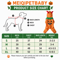 MEIQIPETBABY Costume d'hiver pour animaux de compagnie, combinaison à capuche en polaire orange pour chien, déguisement de citrouille pour Halloween, pour petits chiens et chats