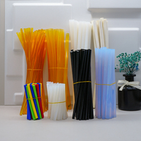 Bâton de colle adhésif thermofusible transparent de 7mm pour cadeau et papeterie de bricolage pour les projets d'artisanat et de bricolage