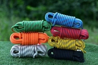Corde statique en polyester Qianshun, résistante à l'usure, pour étendoir extérieur, épaissie, modèle de tressage pour remorquage et sauvetage, pour attache et fixation