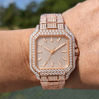 Montre mécanique de luxe pour homme, style Hip Hop, sertie de moissanite VVS1, passe le testeur de diamant, verre saphir, design de créateur