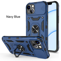 Casing Pelindung Kamera Geser Mewah Penutup Sandaran Tahan Benturan Tahan Guncangan Kulit Kasar Penutup Ponsel untuk Iphone 14 Pro Max