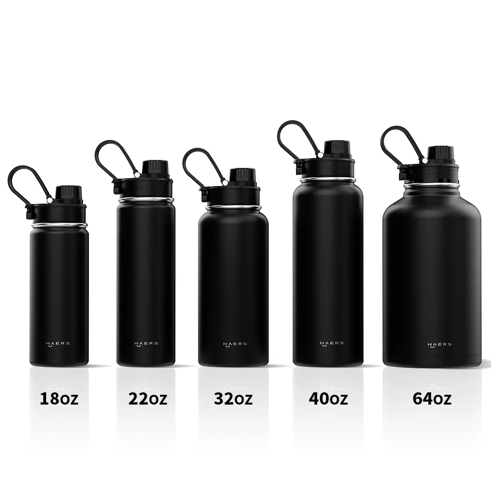 Haers New Arrival giá rẻ đôi tường biểu tượng tùy chỉnh Flask chai nước thép không gỉ cách nhiệt chai nước