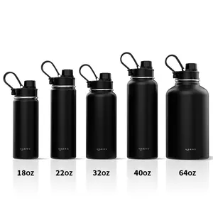 HAERS New Arrival Cheap Double Wall Custom Logo Flask Water Bottle Stainless Steel Insulated Water Bottles