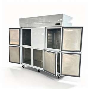 Refrigerador Comercial de Gran Capacidad con Seis Puertas, Vertical, de Acero Inoxidable, de Una Sola Temperatura, Enfriamiento por Aire, Congelador Mecánico - Product Image 2