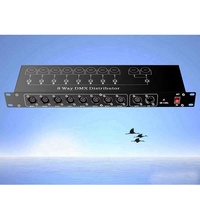10 Pcs/Lot contrôleur de lumière de scène professionnel DMX512 séparateur 8 voies DMX distributeur amplificateur pour Led Par faisceau lumière mobile