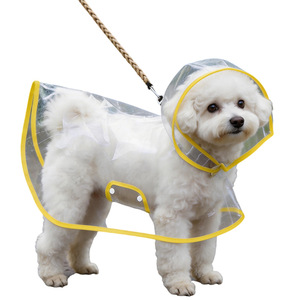 Impermeable Transparente para Perros de EVA con Orificio para Arnés, Chaqueta Impermeable para Cachorros con Protección Completa para el Abdomen, para Perros Pequeños y Medianos, para Paseos al Aire Libre - Product Image 5