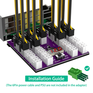 Versi Upgrade ATX Papan Breakout Catu Daya dengan Konektor Daya 17 Buah ATX 6Pin - Product Image 3