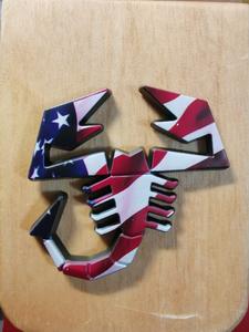 3Dl üç boyutlu Metal modifiye araba Sticker Abbas akrep araba Sticker araba kuyruk Sticker - Product Image 2