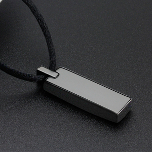 Ciondoli Quadrati in Carburo di Tungsteno Placcati in Nero IP di Alta Qualità, Vendita all'Ingrosso da Cheng Jewelers - Product Image 5